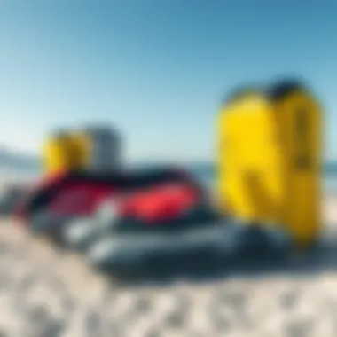 Aero Trainer Collection on the Beach Aero Trainer inflatables displayed on a beach