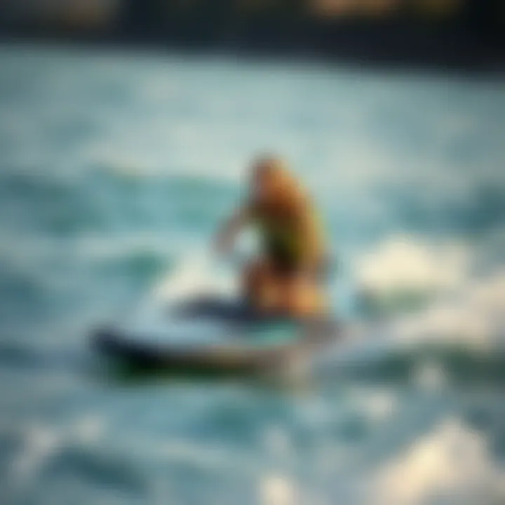 Enjoying water sports with battery powered body boards