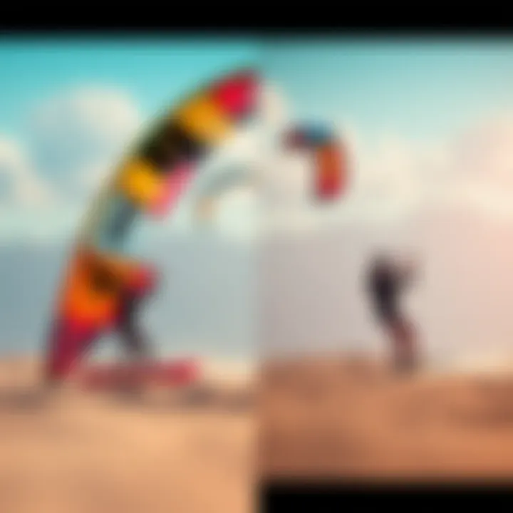 Comparison of different kites in light wind conditions