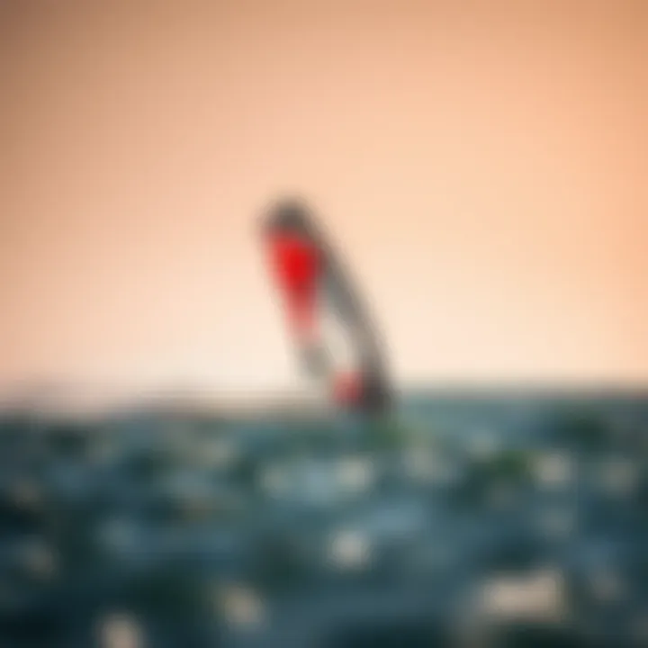 Cabrinha Double Agent kite in action on the water, emphasizing its performance.