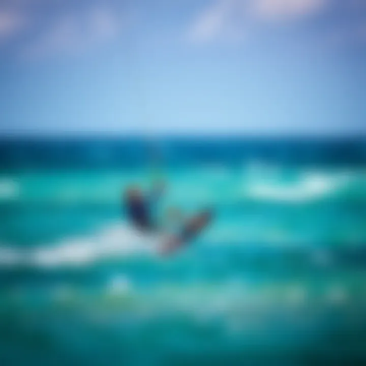 Rider demonstrating the versatility of the Cabrinha Double Agent kite in different conditions.