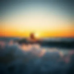 Scenic view of Cape Hatteras coastline at sunset