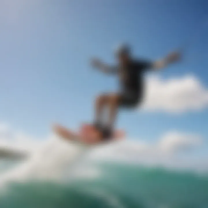 Kiteboarding enthusiasts riding the waves at Coconut Bay