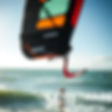 Detailed view of the 2019 Slingshot kite's design features