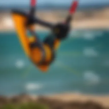 Visual representation of safety features in kiteboarding equipment