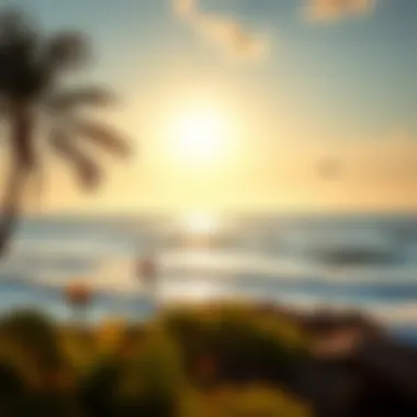 A scenic destination ideal for foilboarding with ideal weather conditions