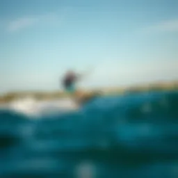 Dynamic rider showcasing advanced wake foil technique on water