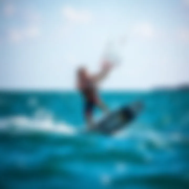Illustration of safety measures and maintenance practices for wake foil boards