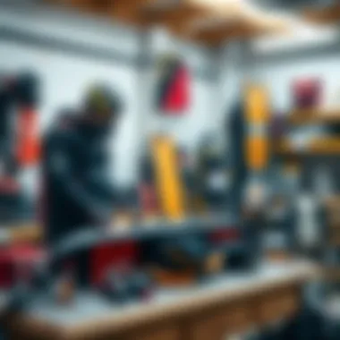 Maintaining kiteboarding gear in a clean workspace