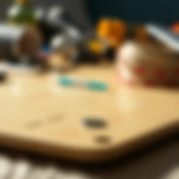 Understanding Foil Board Materials Close-up of materials used in foil board construction