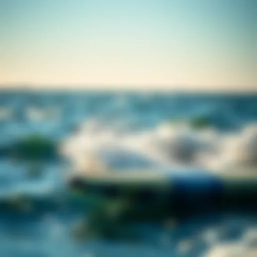 Foil Board Ride Foil board in action on the water