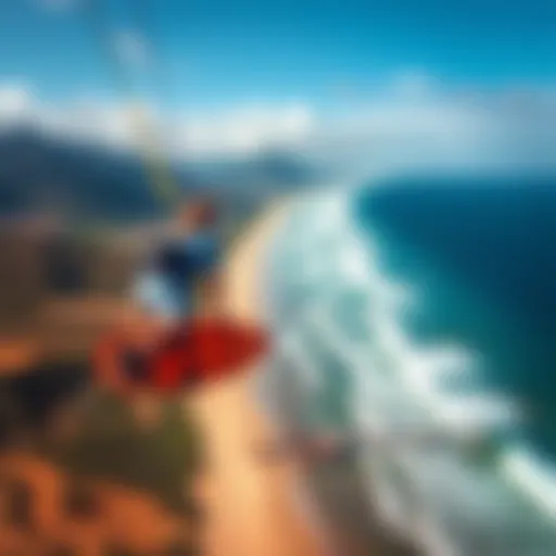 Aerial view of Jalama Beach showcasing its unique coastline
