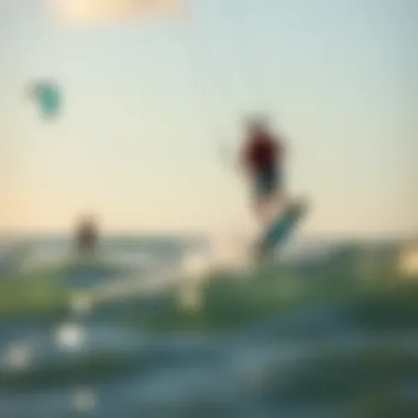 Kiteboarders enjoying the waves at Jalama Beach