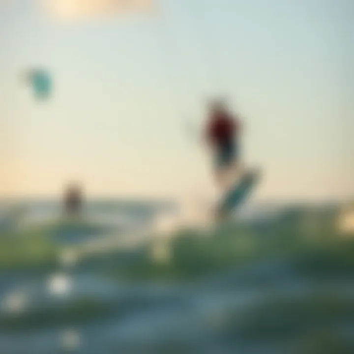 Kiteboarders enjoying the waves at Jalama Beach
