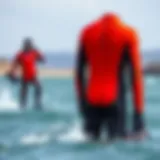High-performance wetsuit designed for kiteboarding