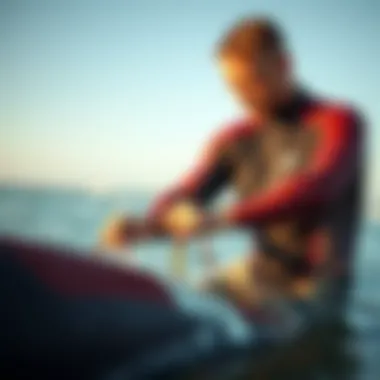 Proper wetsuit maintenance techniques demonstrated