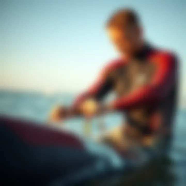 Proper wetsuit maintenance techniques demonstrated