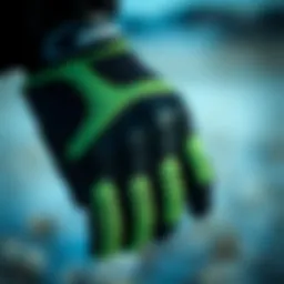 Close-up view of the Dakine Charger Glove showcasing its innovative design and materials