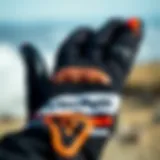 Detailed Design of Dakine Charger Glove Close-up view of the Dakine Charger Glove showcasing its unique design and features