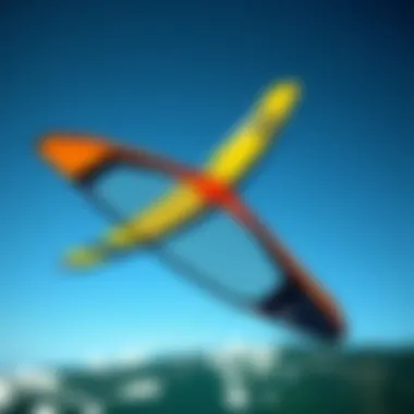 Aerodynamic Design Features of Duotone Foil Wing Side angle of Duotone foil wing highlighting its aerodynamic design