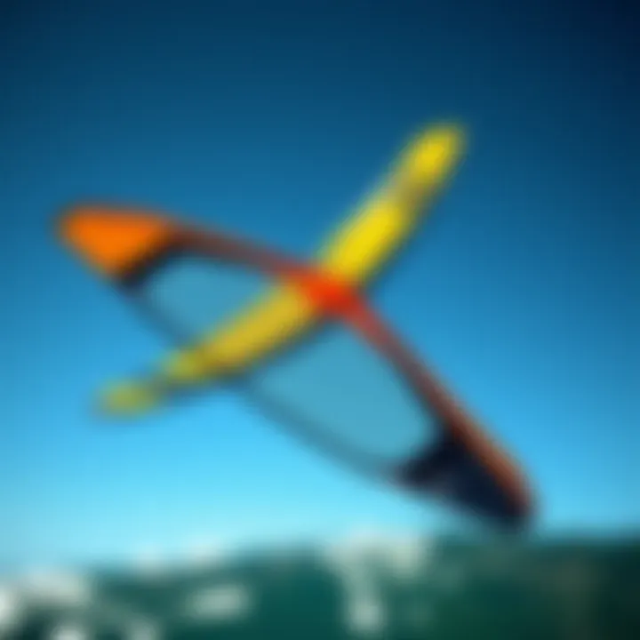 Aerodynamic Design Features of Duotone Foil Wing Side angle of Duotone foil wing highlighting its aerodynamic design