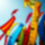 Colorful kites flying in the sky