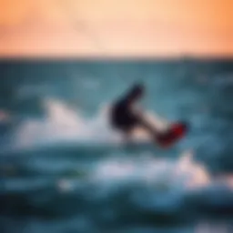 An abstract representation of stealth reviews in kiteboarding.