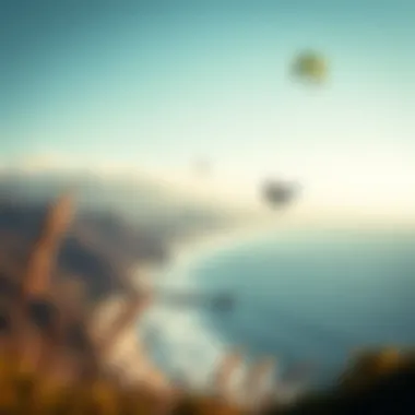 The Stunning Coastline of Baja for Kiteboarding Scenic landscape of Baja's coastline with kiteboarding spots