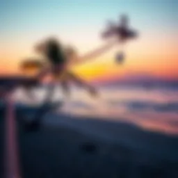 Tranquil view of Coconut Bay Beach at sunset