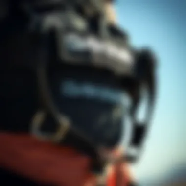 Close-up of Dakine harness showcasing its innovative design