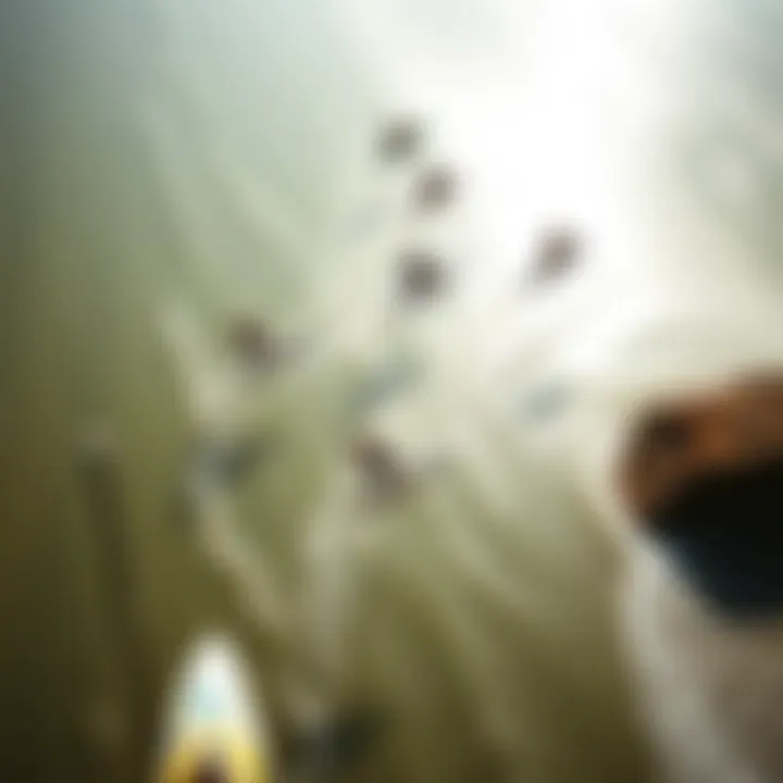 An aerial view of multiple foil surfers capturing the essence of the sport