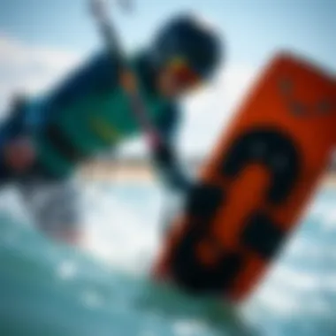 Maintaining Front Traction Pads for Longevity Kiteboarder maintaining equipment for longevity
