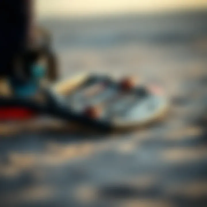 Detailed view of a high-performance front traction pad