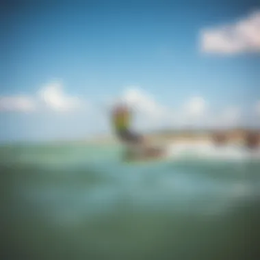 Vibrant kiteboarding scene at Harbor Island