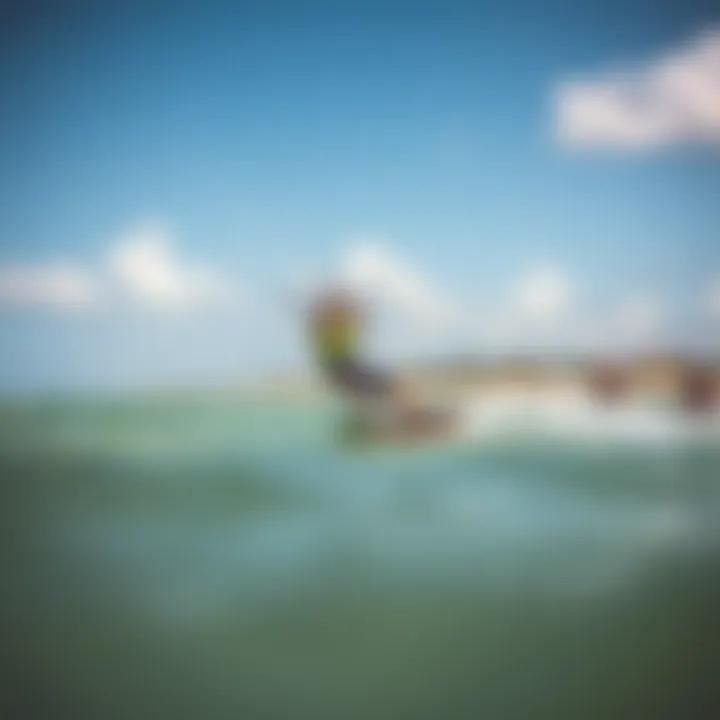 Vibrant kiteboarding scene at Harbor Island