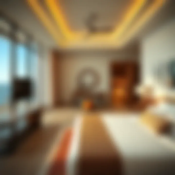 Luxurious room interior showcasing modern design