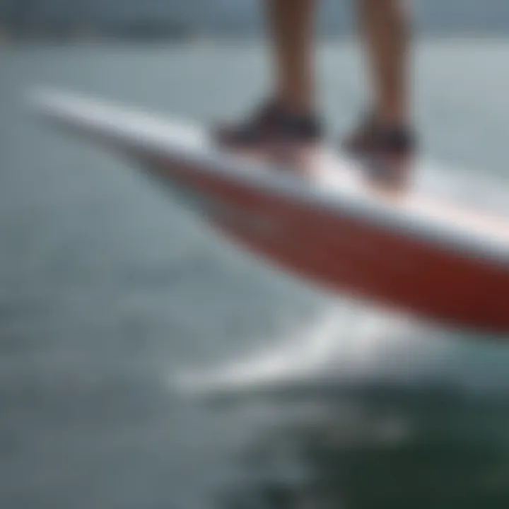 Close-up of hydrofoil technology