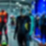 Stylish Ion wetsuit on display