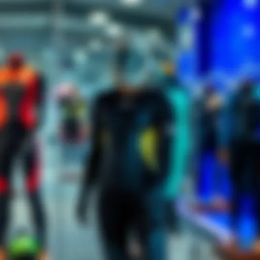 Stylish Ion wetsuit on display