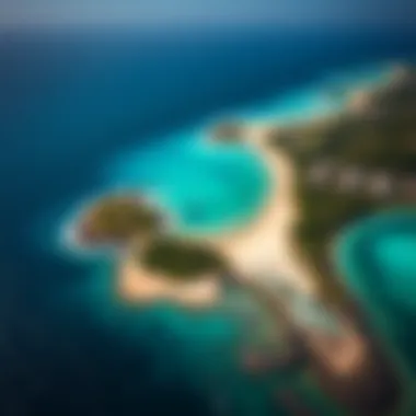 Aerial view of Jambiani showcasing its geographical beauty