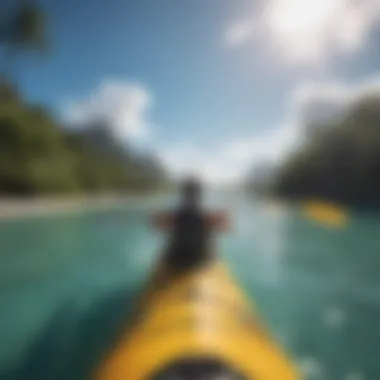 Serene kayak journey through Kailua's tranquil waters