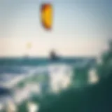 Kite Surfing Thrills in Tarifa Kite surfers navigating the waves of Tarifa