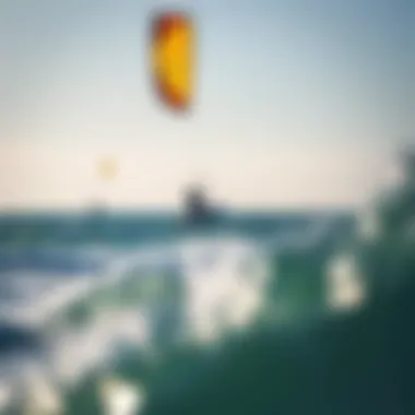 Kite Surfing Thrills in Tarifa Kite surfers navigating the waves of Tarifa