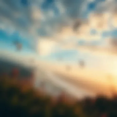 Aerial Beauty of Tarifa Beach Scenic view of Tarifa beach with kites in the sky