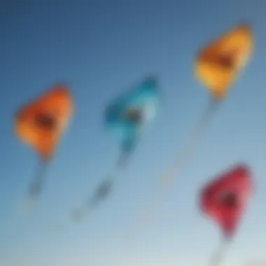 Side-by-side comparison of various small kites highlighting their unique shapes and sizes.