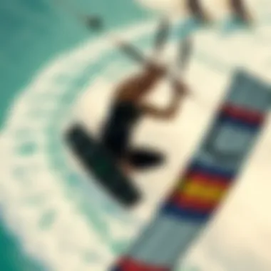 The Thrill of Kitesurfing Competitions Aerial view of a kitesurfing competition showcasing skill and excitement