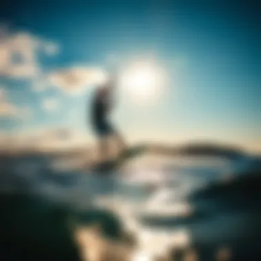 Kiteboarding with Liquid Force Foil on water demonstrating maneuverability