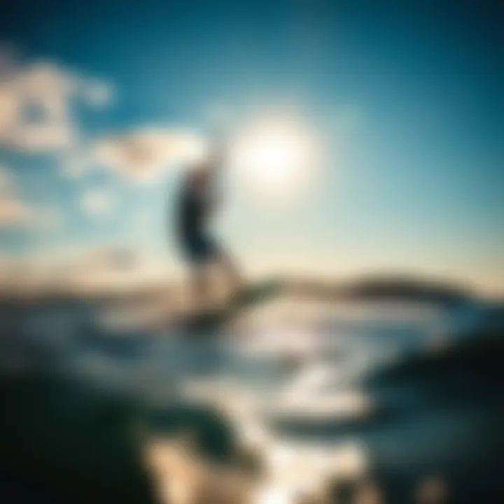 Kiteboarding with Liquid Force Foil on water demonstrating maneuverability