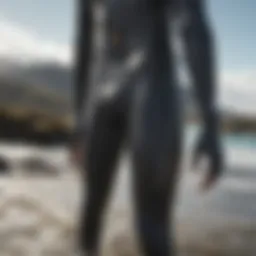 Close-up view of the innovative materials used in Patagonia wetsuits