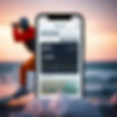 User interface of the Mesowest App showcasing weather data for kiteboarding